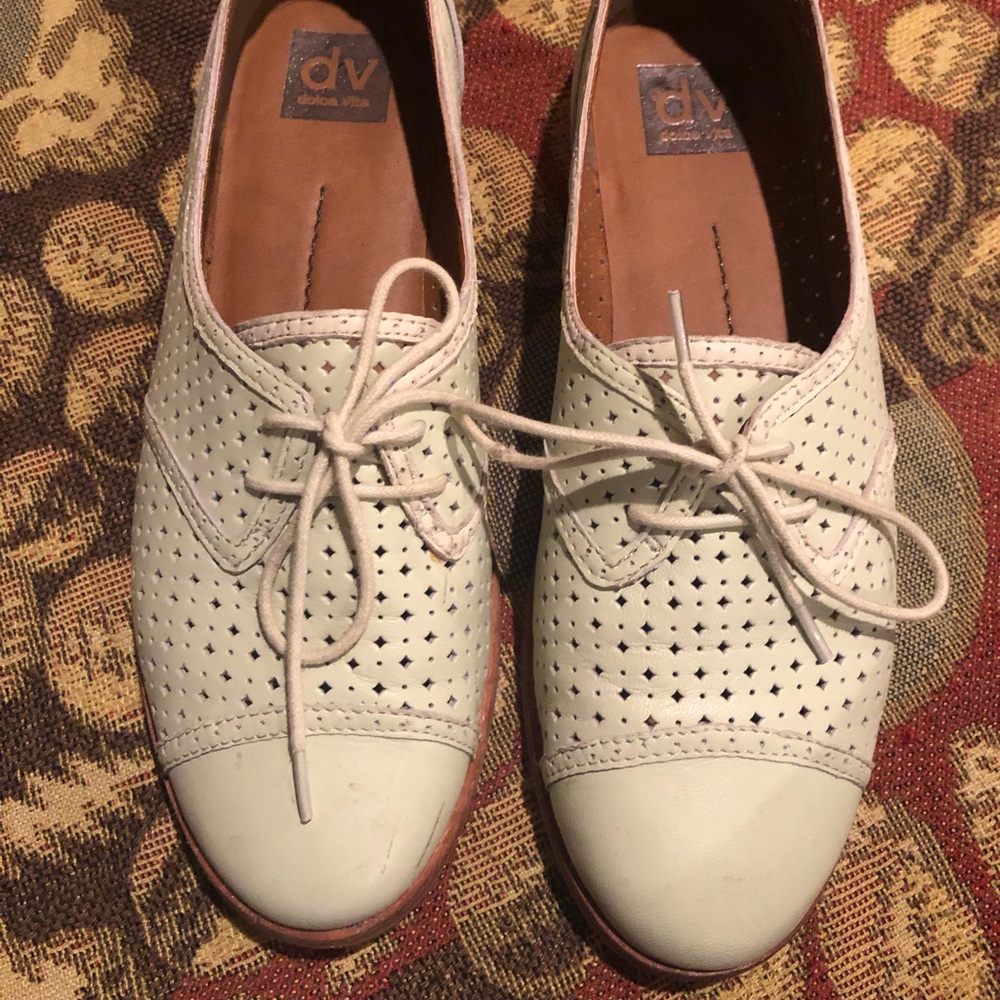 Mint Green Leather Oxford New